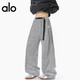 ALO YOGA 2025 autumn and winter new student wear brand spot withdrawal brand discount American retro collision couple parent-child wear dark gray dark gray M 95-110Jin Jin equals 0.5 kg