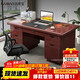 Luolaibao wooden paint desk with drawer writing desk desktop staff finance 1.4m desk single