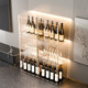 Yusenyi wine cabinet display cabinet home with glass cabinet living room wall cabinet storage cabinet second generation six-sided hard acrylic board 3 compartments with lights single door