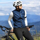 Wasavi Road Bicycle Autumn and Winter Fleece Warm Vest Vest Outdoor Windproof Cycling Jacket Top Men's Sufengshi Sapphire Blue Vest Comfortable and Warm_Slim Fit M