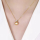 Princess Pearl Diana Pendant Necklace South Sea Gold Beads 18 Pendant Rich Gold Natural Perfect Round Highlight Collarbone 10mm Small and Cute