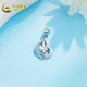 China Gold (CHINA GOLD) (CHINA GOLD) PT950 platinum love heart-shaped lock bag pendant platinum splicing fairy butterfly flying pendant about 1.7g/platinum splicing fairy butterfly flying pendant