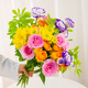 Jingdong Flowers (Yuehuaqimeng)-Kunming flower base straight hair roses lilies multi-head bouquets flowers straight hair from the source