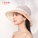 Shanghai Story 2025 new summer style large-brimmed fisherman's hat for women, versatile sunshade and sun protection basin hat gift box with dew beads - beige