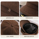 Zhenxiang Hat Women's Autumn and Winter Korean Style Octagonal Hat Fashionable Beret Shows Your Face, Small and Keeps Warmth Coffee Color One Size B701