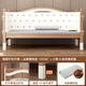 Shantou Lincun Beech Baby Spliced Bed Children's Solid Wood Widened Bed High Guardrail Baby Bed Liftable Bedside Bed Sofa Bed Three Side Lifts + 5cm Coconut Palm Mat + Class A Pure Cotton Bed Surrounder 150x60cm