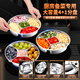 I VE316L stainless steel divided plate for kitchen onion, ginger and garlic ingredients divided plate for deepening hot pot side dish tray. Upgraded and thickened 316L all-steel-five-compartment plate for food preparation-dipping-separating-food supplement-steaming tray.