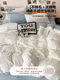 Wing Fantasy 2024 new milk velvet bed four-piece set winter thickened coral flannel bedding quilt cover sheet three-piece set Upgraded model - milk white + baby blue A-level maternal and infant use, skin-friendly and delicate 1.2m bed three-piece bed sheet set - suitable for 150x200cm