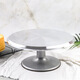 Sanneng Aluminum Alloy Cake Cream Turntable Decoration Table Rotating Plaster Household Commercial Decoration Turntable Baking Tools 12-inch Aluminum Alloy Decoration Turntable Can Make 4~10-inch Eggs