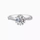 I DoPT950 platinum diamond ring micro-set snowflake twist arm 1 carat cultivated diamond engagement wedding ring as a gift for girlfriend Snowflake twist arm micro-set 50 points diamond No. 18