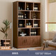 Zhong Zhang Gui solid wood ecological board wine cabinet wall-mounted living room storage display cabinet commercial wine rack 2024 new home new Chinese style door-to-door delivery thickened 15mm plate 100cm-Shenhu