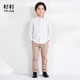 Shanshan boys' shirts long-sleeved children's white shirts for girls autumn and winter primary school uniforms performance clothes white 120