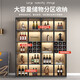 Zhong Zhanggui wine cabinet display cabinet household glass wine cabinet living room wall custom light luxury storage cabinet 2025 new sideboard installation included 0 level 1.8 thickened plate eight door wine compartment 320x4