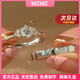 MZMZ platinum couple ring pt950 platinum knot engagement moissanite diamond ring Valentine's Day birthday gift for girlfriend and wife when/next day delivery - light luxury - Sansheng stone living mouth pair ring