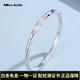 Miss JuJu pt950 Platinum Bracelet Women's New Fashion Semi-Solid Platinum Star Track Perfect Round Bracelet Deposit Customized Other Specifications