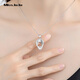 Miss JuJu pt950 platinum Möbius ring pendant women's fashion platinum necklace elastic multi-layer coil set chain single pendant 2.8-3.0g + delivery silver chain