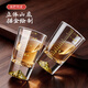 Green Apple New Year Holding Jinshan White Wine Cup, Exquisite Two Liang Cups, 6 Pack, Thickened Crystal Glass with Scale Mountain Viewing Cup