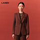 LANDI (LANDI) Shopping mall same style LANDI commuter wool suit top women's waist suit jacket winter new style brick red L
