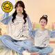 G.duck Melody mother-daughter pajamas parent-child wear spring and autumn big children long-sleeved thin princess girl cartoon home clothes long set-LDE#44004# Melody 170 14 size Height 120-130cm Weight 45-50Jin Jin is equal to 0.5 kg