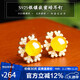 Shi Yue Jewelry Natural Amber Beeswax Earrings Earrings Single Bead S925 Silver Inlaid Accessories Women's Gift