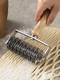 Yusenyi Pizza Tool Rolling Pin Baking Stainless Steel Roller Mesh Knife Baking Knife Knife Bread Mesh Cutter Mesh Tool (Special for Baking) Upgraded Stainless Steel Dough Punch