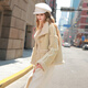 Sancai 2025 winter new style imitation suede environmentally friendly fur coat stand collar loose casual warm M