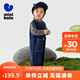 Mini Balabala Overalls Suit Long Sleeve Boys and Girls Trendy Versatile Style Cute 2025 Autumn New Denim Dark Blue 88301 100