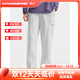 FILA Autumn and Winter Men's Knitted Trousers 2025 Winter New Fashion Casual Loose Velvet Sports Pants Carbon Silver Gray-GY M 170/80A