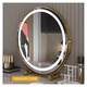 German quality makeup mirror bedroom large makeup mirror with light desktop desktop large fill light rechargeable dressing table mirror dormitory internet celebrity bedroom style 30/cm elegant black cylinder rechargeable and plug-in dual-use 360 rotating three-color lamp