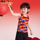 Balabala balaOne Balabala children's clothing children's underwear for boys and girls 2025 new spring 2-piece base vest red and blue tone 00368 90