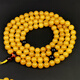 Amber style, one thing, one picture, one certificate, beeswax bracelet, 108 amber beads, Buddhist beads for men and women, Russian chicken fat yellow, beeswax beads, 30.16g, 7.5mm