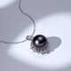 Luxury Pearl 18K Gold Tahitian Seawater Pearl Pendant Fashionable Seawater Pearl Necklace Extremely Bright and Slightly Flawed 14.0MM-15.0MM