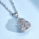 Meluxe PT950 platinum necklace three-dimensional hollow gourd pendant birthday gift about 8.3g-42+3cm