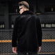 MONZO international first-line brand autumn and winter imitation mink coat mid-length men's lapel button style mink coat imitation mink black lapel zipper style S 90-105Jin Jin equals 0.5 kg