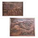 Forged copper relief customization factory pure brass copper plate carving painting traditional Chinese medicine hospital campus cultural background wall decoration mural customization of forged copper character relief three