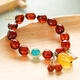 Yogurt natural amber casual bracelet raw stone blood amber women's bracelet beads 8*9mm