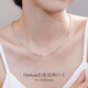 Meluxe Pt950 platinum necklace lip chain platinum chain for women birthday gift for girlfriend, about 2.66g-44cm