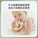 MOYUUM apple bite bag baby eating fruit food supplement baby fruit and vegetable bite play molar tool silicone teether apple green 1 pack