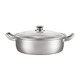 Fabricado en Tokio, Yuanyang Hot Pot 304 cocina de inducción recta de acero inoxidable moldura de una sola pieza engrosada de doble propósito 0 fugas 30 cm