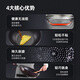 HAPPYCALL pot set wok non-stick pot two-piece set home kitchen flat bottom stir-fry steaming and frying with less oil smoke wok 30cm + frying pan 26cm