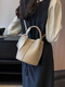 Bags for Women 2025 New Casual Commuting Handbag Fashion Versatile Shoulder Crossbody Bag Niche Texture Bucket Bag Cream Green