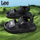 Lee children's shoes summer children's sandals girls black hollow sports beach shoes boys big black 28 recommended foot length 172.5mm