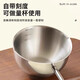 Stainless steel oil-burning oil-pressing oil-burning mini oil-soaking pan kitchen oil-splashing small pot household hot oil special artifact food grade 500ML gold thickened extended anti-scald 12cm
