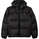 LACOSTE French crocodile solid color warm and water-repellent hooded zipper down jacket men's black black XS 46-