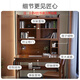Guijiayuan solid wood desk and bookcase combination study table with bookshelf integrated writing desk desktop computer table study furniture solid wood color solid wood, stable and durable 0.8m desk single drawer