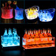Fantasy Bar Luminous Ice Bucket Beer Frame Yuanbao Ice Bucket Champagne Bucket Ice Bucket Beer Tray Transparent Yuanbao Ice Bucket (12L)
