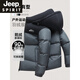 JEEP SPIRIT新款男士羽绒服男女冬季加厚情侣款保暖白鹅绒外套时尚百搭上衣潮 粉红色 XL 【建议140-155斤】
