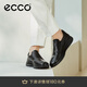 ECCO Loafers Men's Versatile Height Leather Casual Leather Shoes Yashi Men's Shoes Series 207144 Black 40