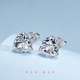 Diamonds are in stock and shipped in seconds. Platinum earrings, ear studs and earrings for women. Smart design, exquisite, light and luxurious. Gift for your girlfriend. Platinum is about 1.92g/pair.