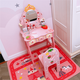 Shantou Lin Village Girls Dressing Table Set Princess Dressing Table Girls Cosmetics Children's Makeup Box Children's Toy Hair Dryer Large Dressing Table + Stool + Hairdressing Cover